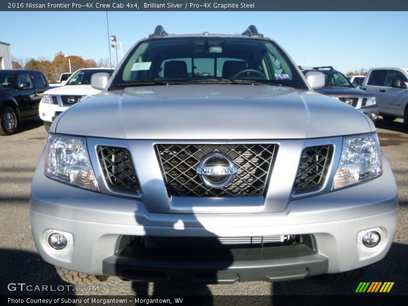 Brilliant Silver / Pro-4X Graphite Steel 2016 Nissan Frontier Pro-4X Crew Cab 4x4