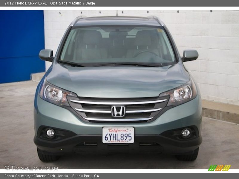 Opal Sage Metallic / Beige 2012 Honda CR-V EX-L