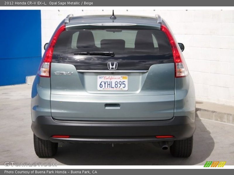 Opal Sage Metallic / Beige 2012 Honda CR-V EX-L