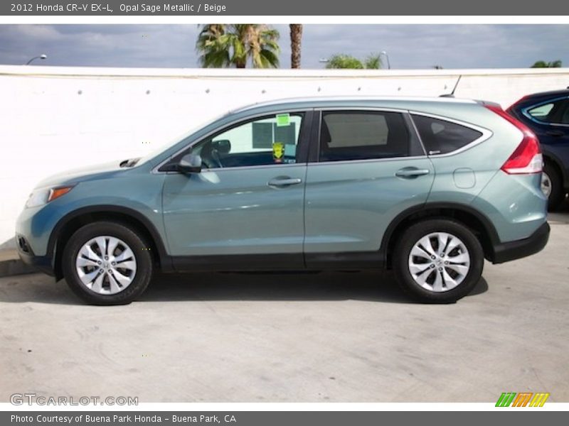 Opal Sage Metallic / Beige 2012 Honda CR-V EX-L