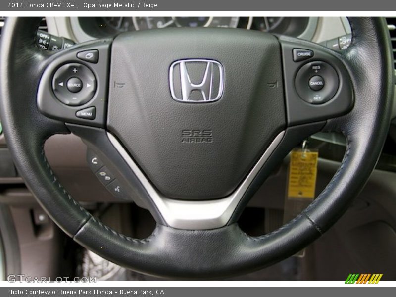 Opal Sage Metallic / Beige 2012 Honda CR-V EX-L