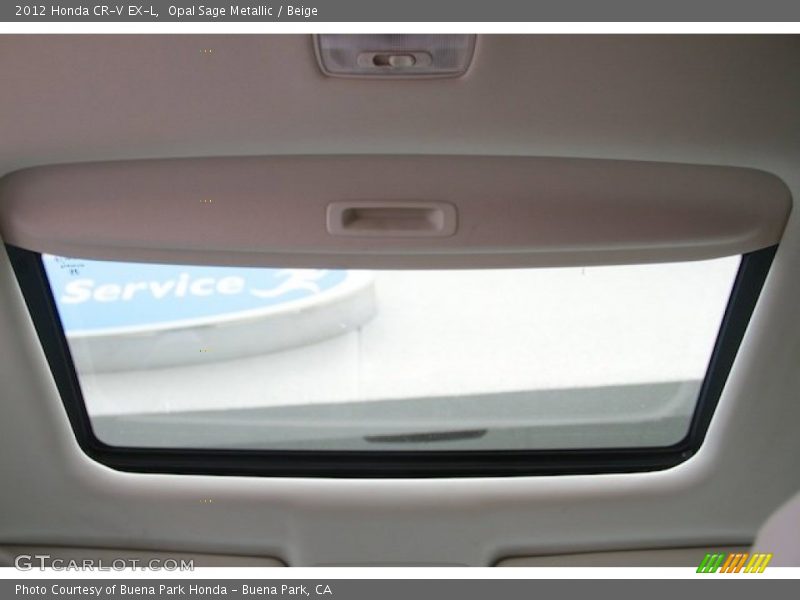 Opal Sage Metallic / Beige 2012 Honda CR-V EX-L