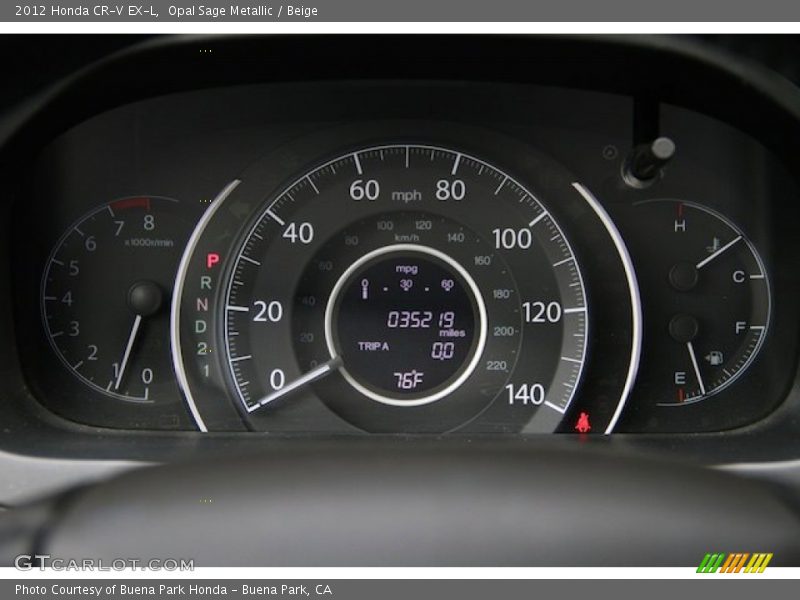 Opal Sage Metallic / Beige 2012 Honda CR-V EX-L