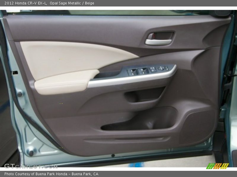 Opal Sage Metallic / Beige 2012 Honda CR-V EX-L