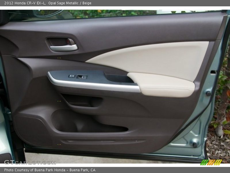 Opal Sage Metallic / Beige 2012 Honda CR-V EX-L