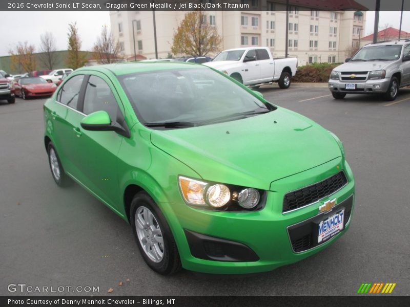 Dragon Green Metallic / Jet Black/Dark Titanium 2016 Chevrolet Sonic LT Sedan