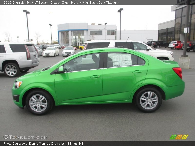 2016 Sonic LT Sedan Dragon Green Metallic