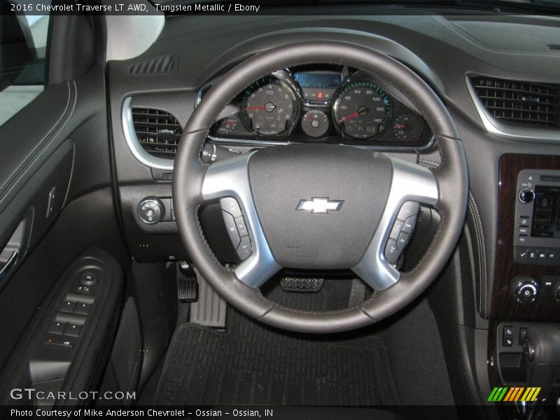 Tungsten Metallic / Ebony 2016 Chevrolet Traverse LT AWD