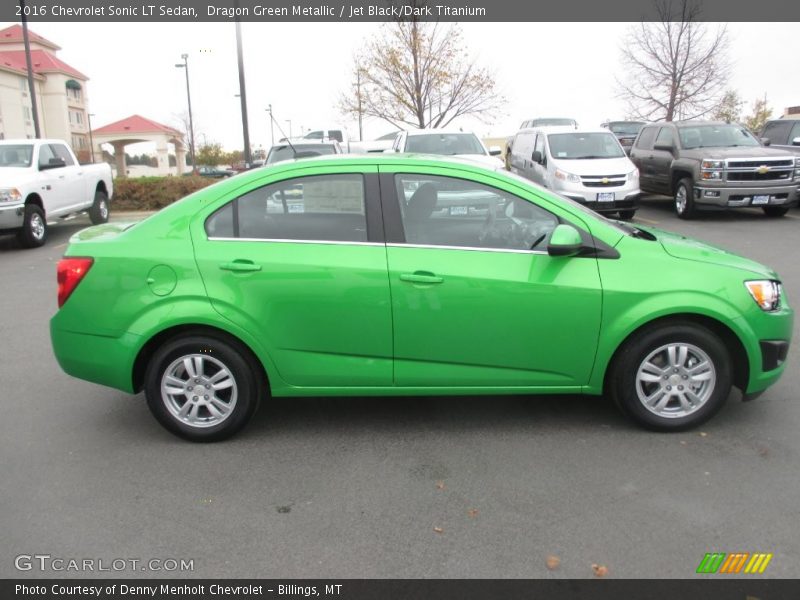 Dragon Green Metallic / Jet Black/Dark Titanium 2016 Chevrolet Sonic LT Sedan