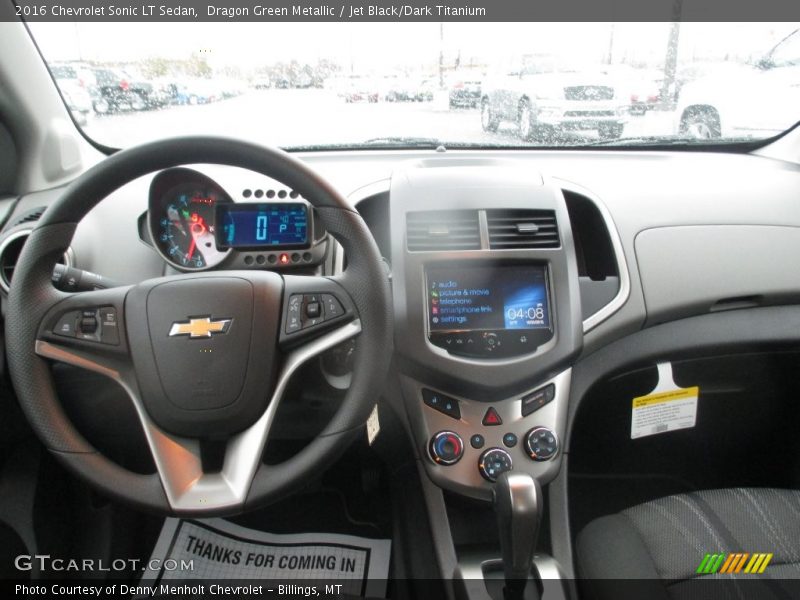 Dragon Green Metallic / Jet Black/Dark Titanium 2016 Chevrolet Sonic LT Sedan