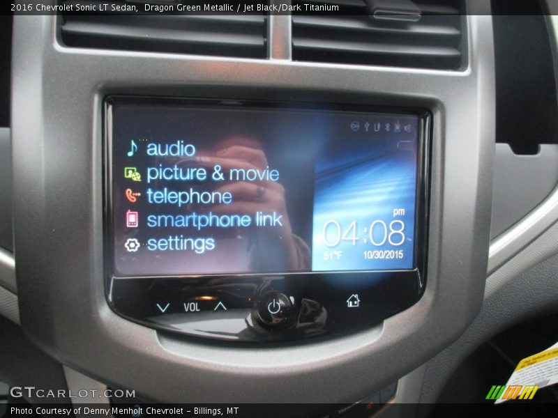 Dragon Green Metallic / Jet Black/Dark Titanium 2016 Chevrolet Sonic LT Sedan