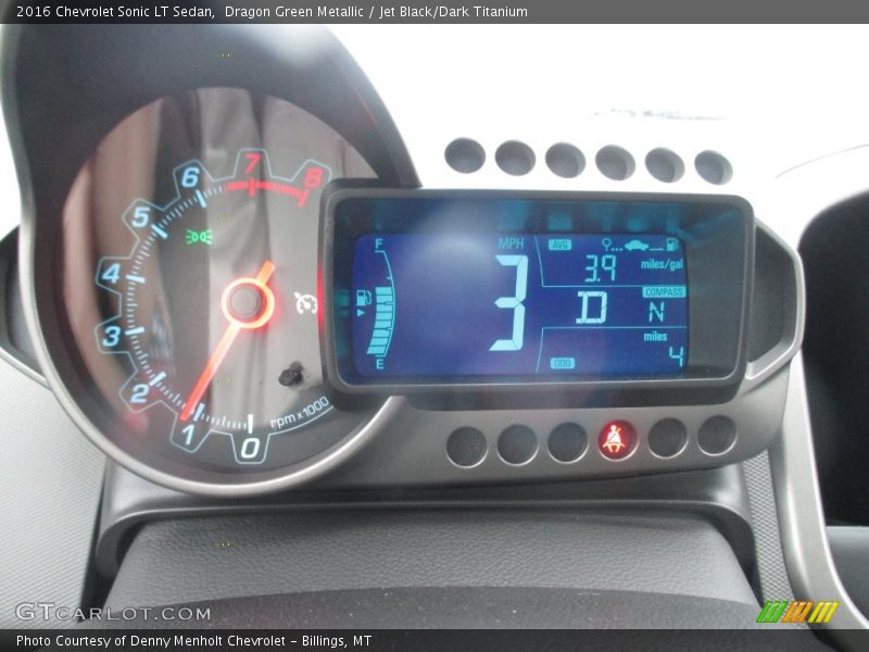 Dragon Green Metallic / Jet Black/Dark Titanium 2016 Chevrolet Sonic LT Sedan