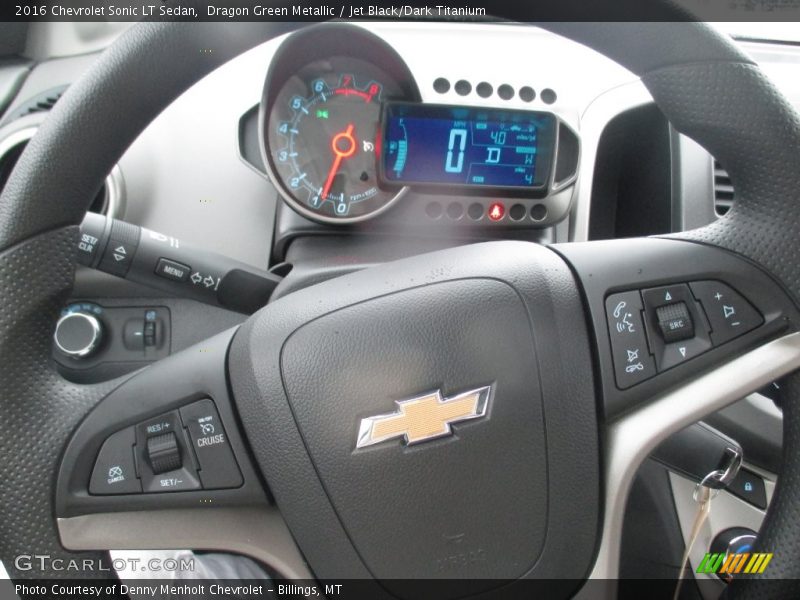 Dragon Green Metallic / Jet Black/Dark Titanium 2016 Chevrolet Sonic LT Sedan