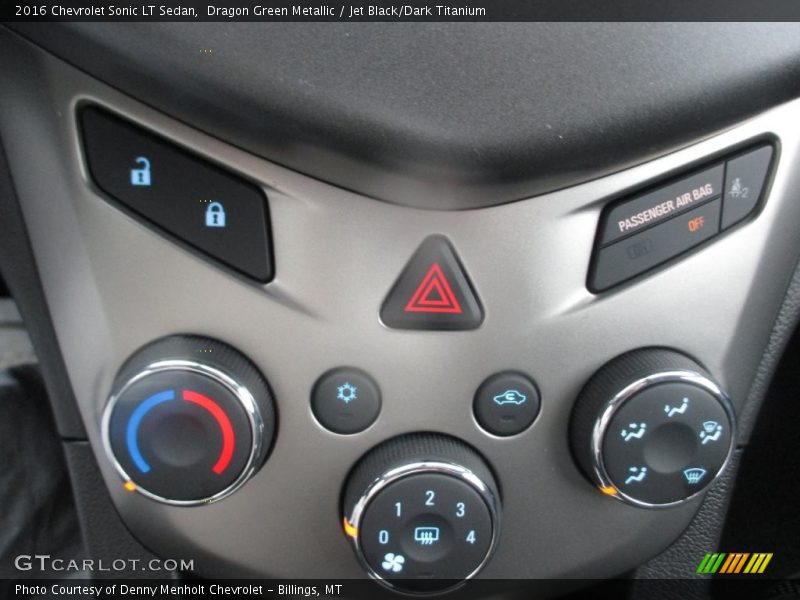 Dragon Green Metallic / Jet Black/Dark Titanium 2016 Chevrolet Sonic LT Sedan
