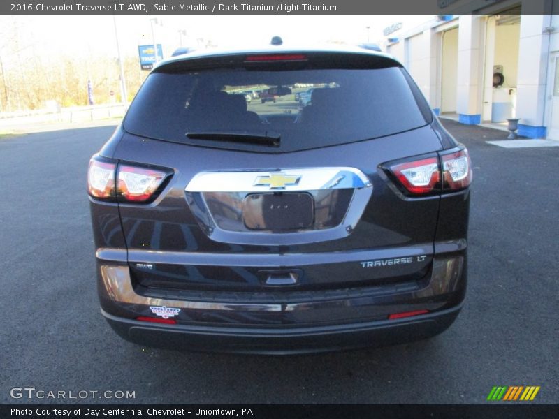 Sable Metallic / Dark Titanium/Light Titanium 2016 Chevrolet Traverse LT AWD
