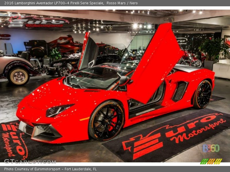 Rosso Mars / Nero 2016 Lamborghini Aventador LP700-4 Pirelli Serie Speciale