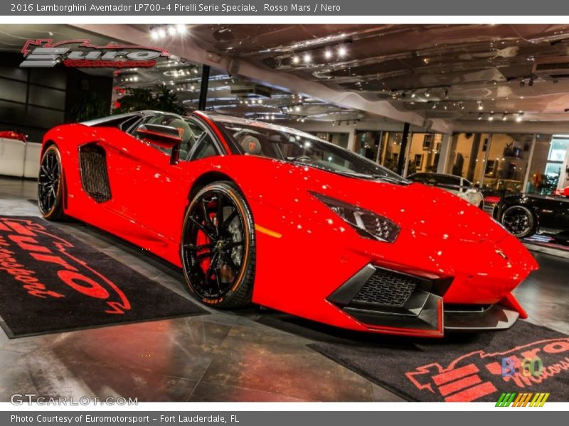 Rosso Mars / Nero 2016 Lamborghini Aventador LP700-4 Pirelli Serie Speciale