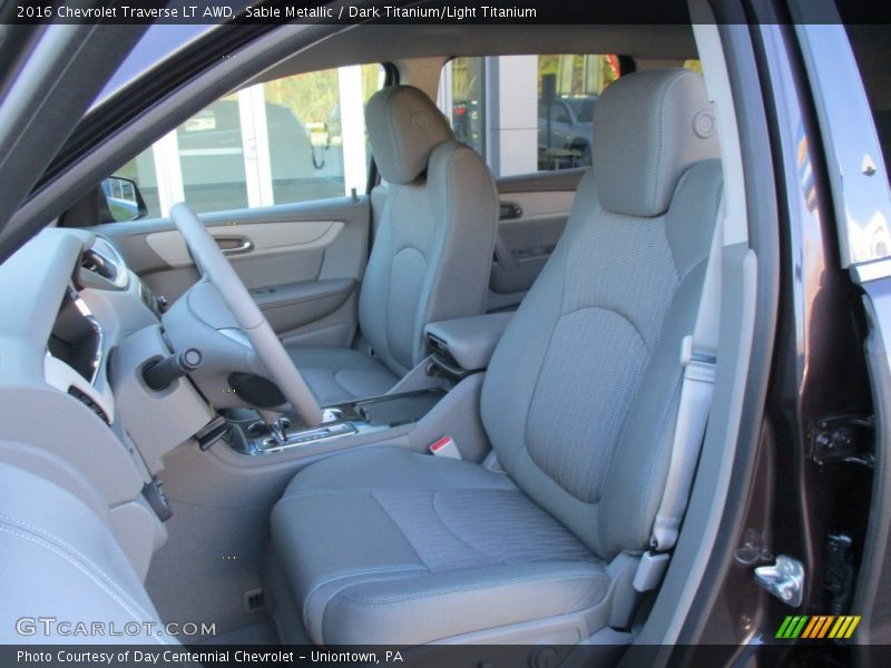 Sable Metallic / Dark Titanium/Light Titanium 2016 Chevrolet Traverse LT AWD