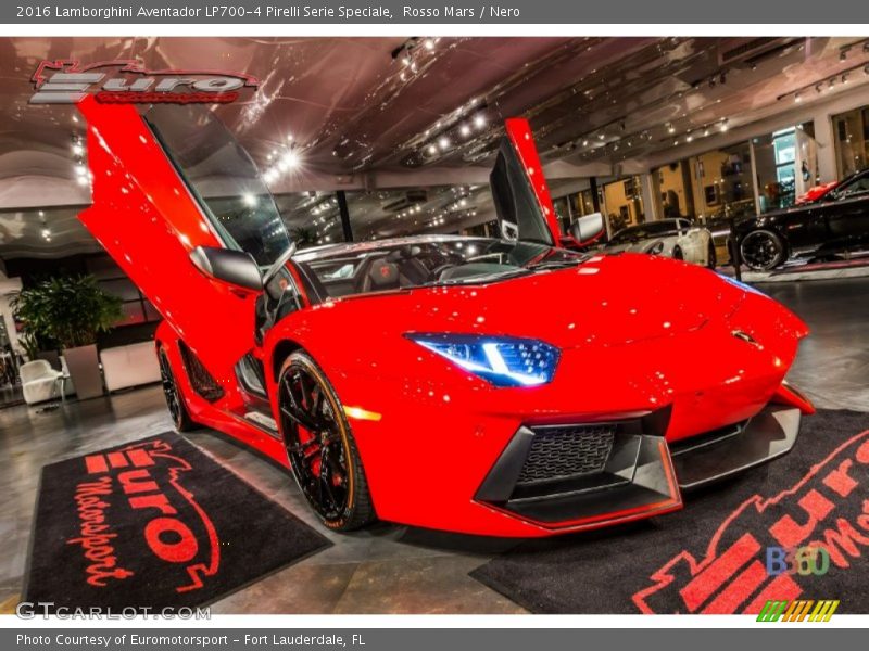 Rosso Mars / Nero 2016 Lamborghini Aventador LP700-4 Pirelli Serie Speciale