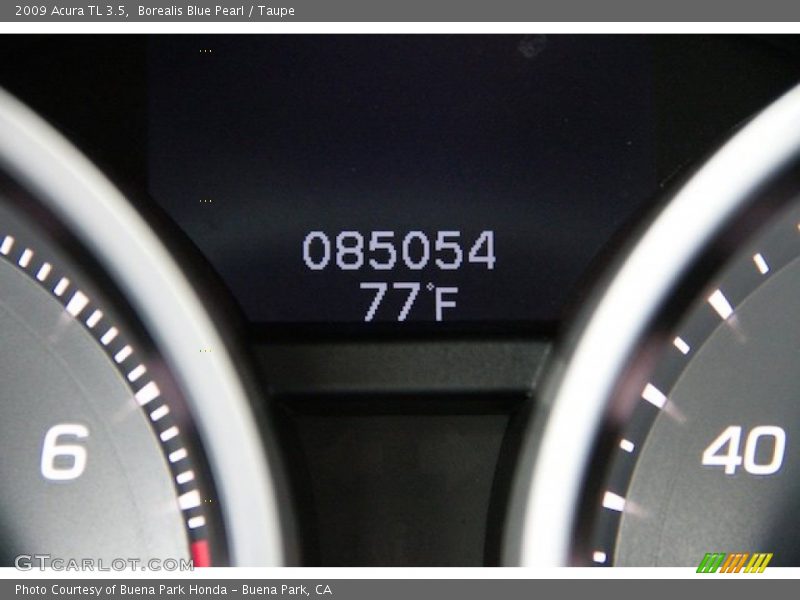 Borealis Blue Pearl / Taupe 2009 Acura TL 3.5