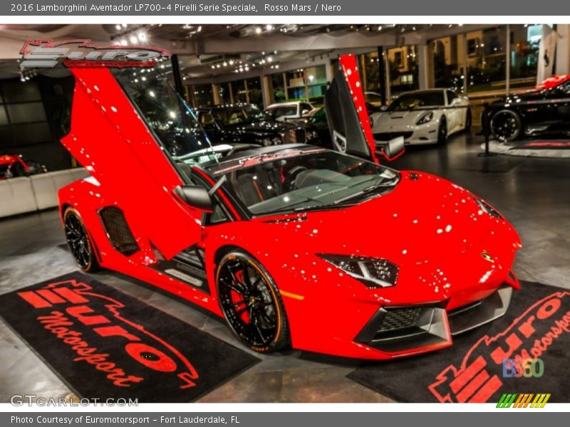 Rosso Mars / Nero 2016 Lamborghini Aventador LP700-4 Pirelli Serie Speciale