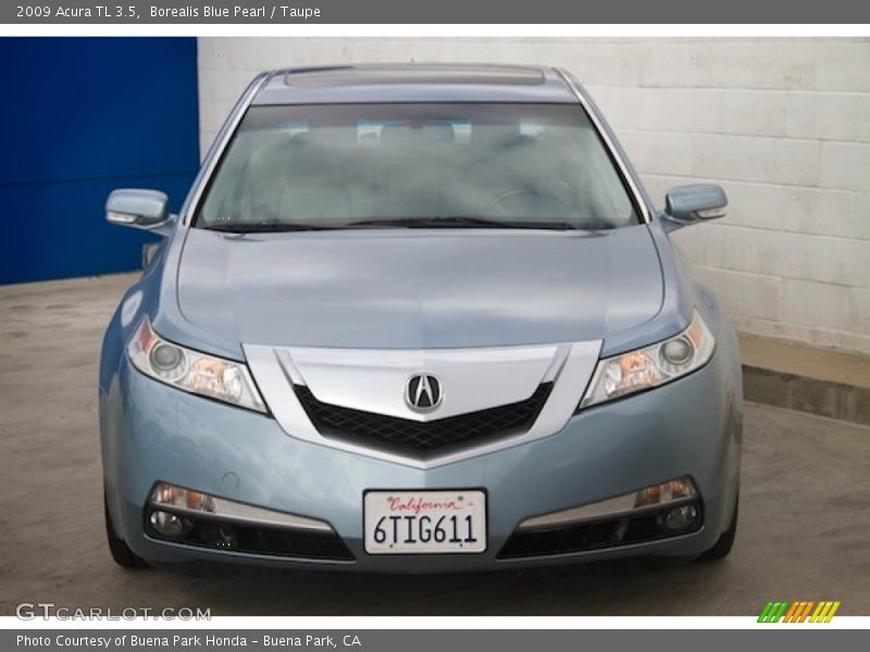 Borealis Blue Pearl / Taupe 2009 Acura TL 3.5