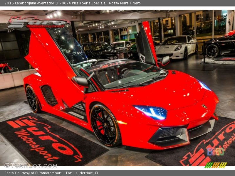 Rosso Mars / Nero 2016 Lamborghini Aventador LP700-4 Pirelli Serie Speciale