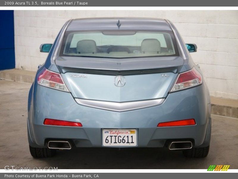 Borealis Blue Pearl / Taupe 2009 Acura TL 3.5