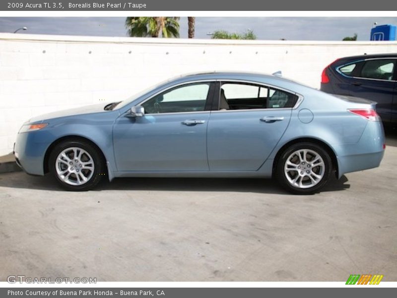 Borealis Blue Pearl / Taupe 2009 Acura TL 3.5