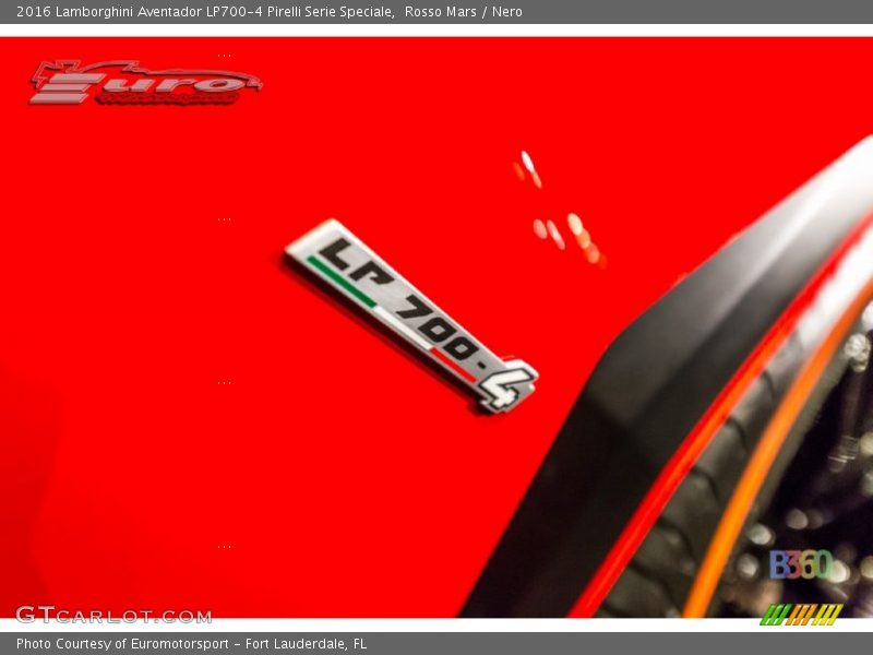 Rosso Mars / Nero 2016 Lamborghini Aventador LP700-4 Pirelli Serie Speciale