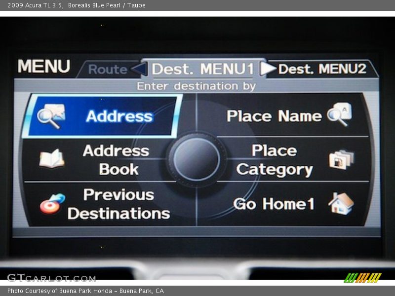 Borealis Blue Pearl / Taupe 2009 Acura TL 3.5