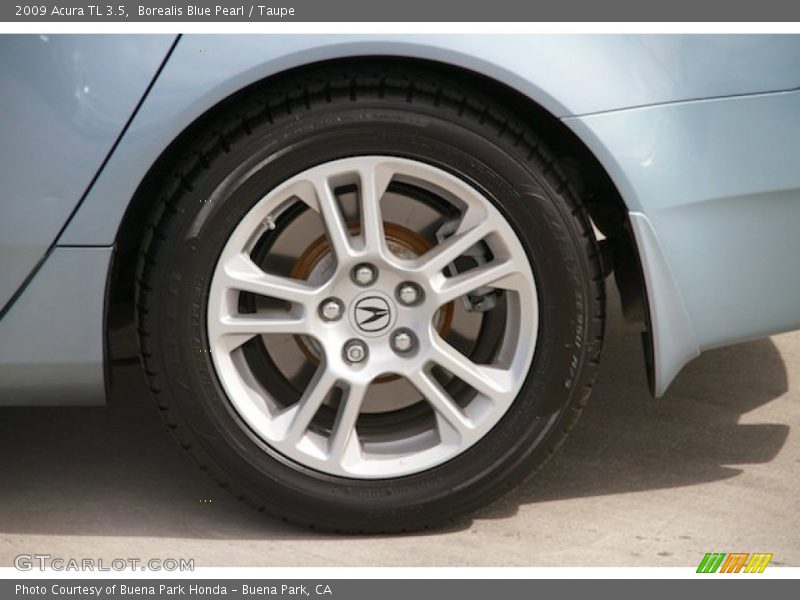 Borealis Blue Pearl / Taupe 2009 Acura TL 3.5