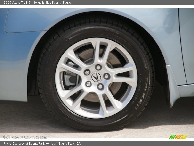Borealis Blue Pearl / Taupe 2009 Acura TL 3.5