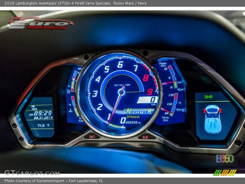 Rosso Mars / Nero 2016 Lamborghini Aventador LP700-4 Pirelli Serie Speciale