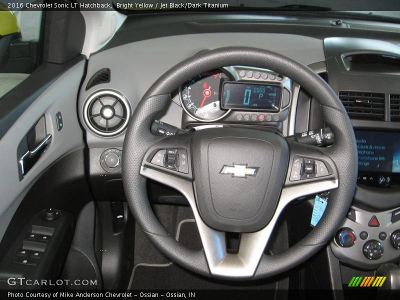 Bright Yellow / Jet Black/Dark Titanium 2016 Chevrolet Sonic LT Hatchback