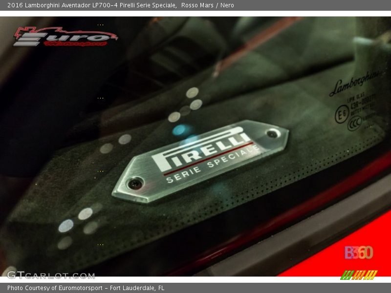 Rosso Mars / Nero 2016 Lamborghini Aventador LP700-4 Pirelli Serie Speciale