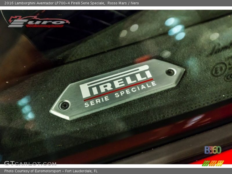 Rosso Mars / Nero 2016 Lamborghini Aventador LP700-4 Pirelli Serie Speciale