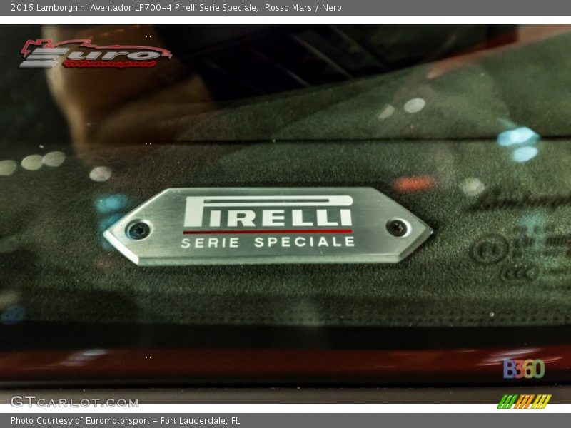 Rosso Mars / Nero 2016 Lamborghini Aventador LP700-4 Pirelli Serie Speciale