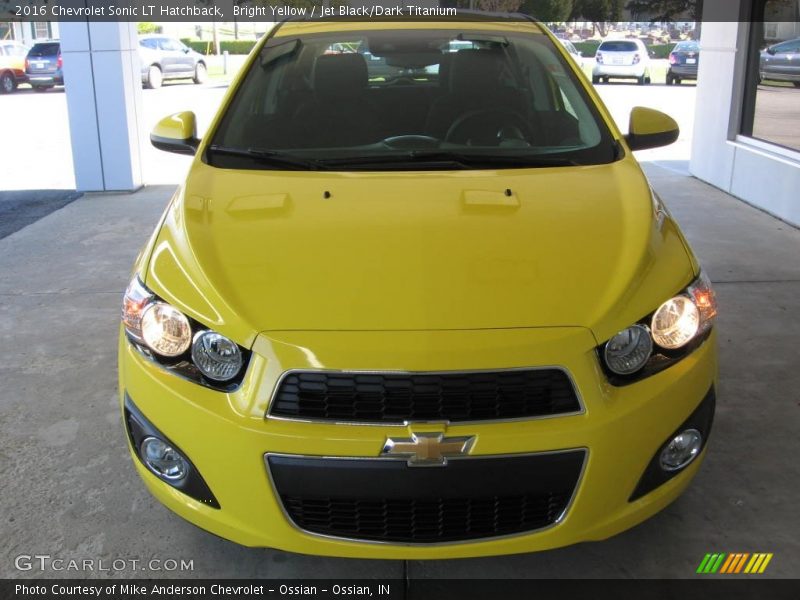 Bright Yellow / Jet Black/Dark Titanium 2016 Chevrolet Sonic LT Hatchback