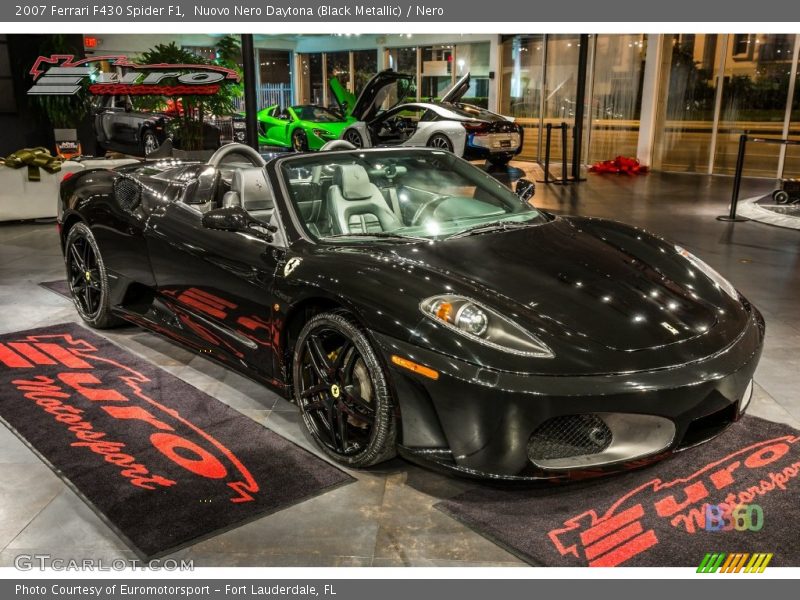 Nuovo Nero Daytona (Black Metallic) / Nero 2007 Ferrari F430 Spider F1