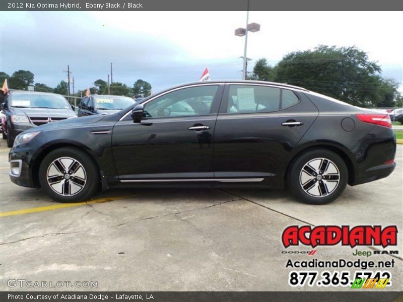 Ebony Black / Black 2012 Kia Optima Hybrid