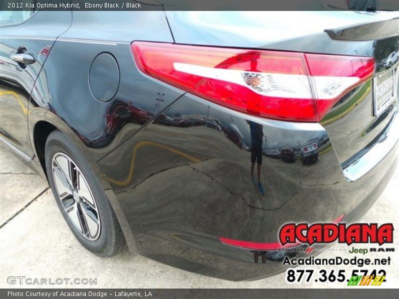 Ebony Black / Black 2012 Kia Optima Hybrid