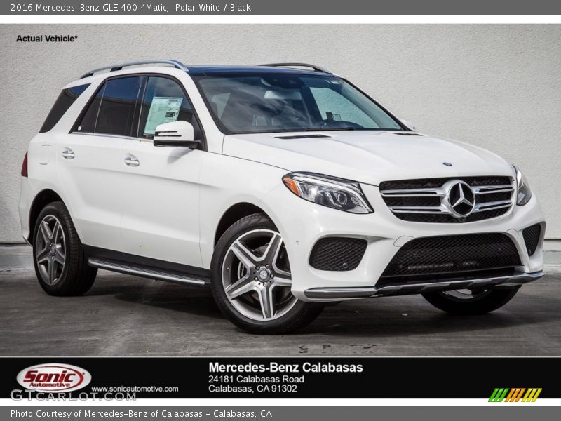 Polar White / Black 2016 Mercedes-Benz GLE 400 4Matic