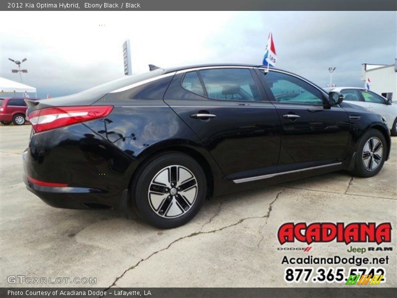 Ebony Black / Black 2012 Kia Optima Hybrid