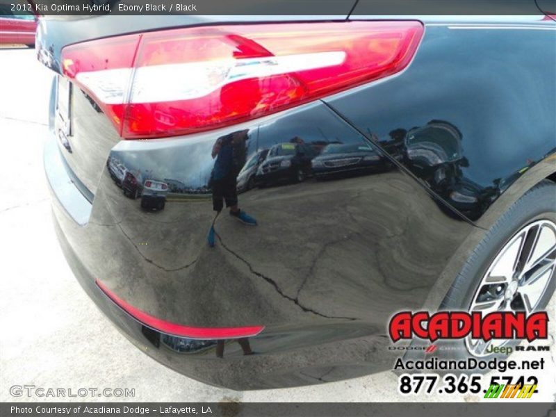 Ebony Black / Black 2012 Kia Optima Hybrid