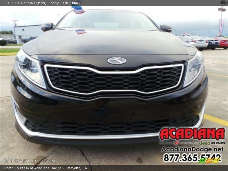 Ebony Black / Black 2012 Kia Optima Hybrid