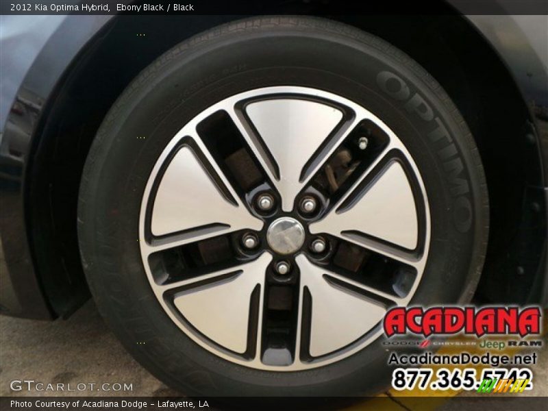 Ebony Black / Black 2012 Kia Optima Hybrid
