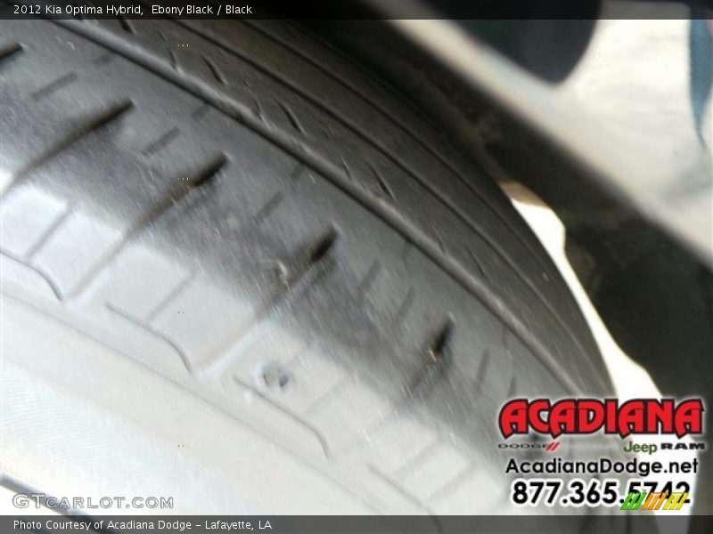 Ebony Black / Black 2012 Kia Optima Hybrid