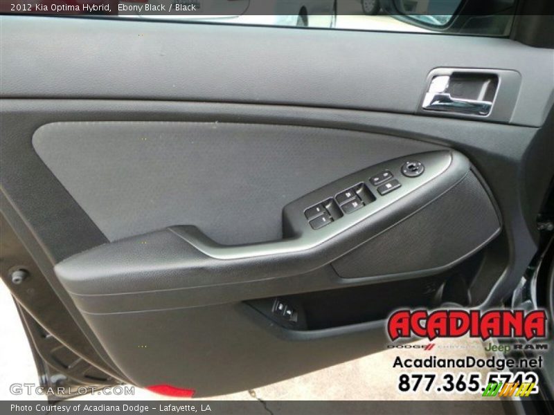 Ebony Black / Black 2012 Kia Optima Hybrid