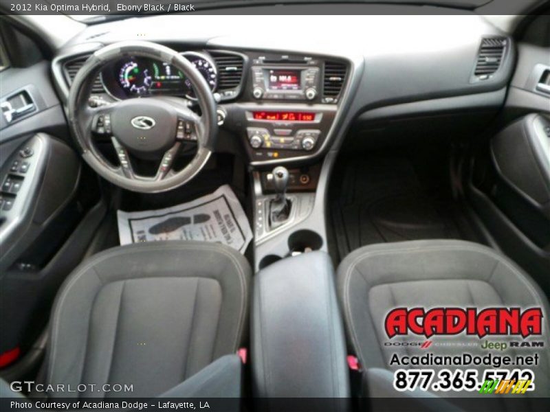 Ebony Black / Black 2012 Kia Optima Hybrid